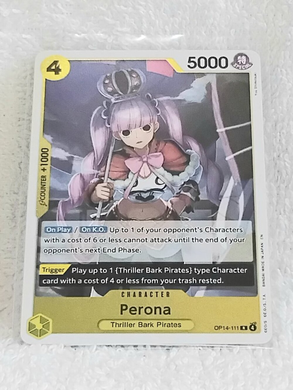 Mint One Piece Perona Rare Character Foil Card OP14-111!!